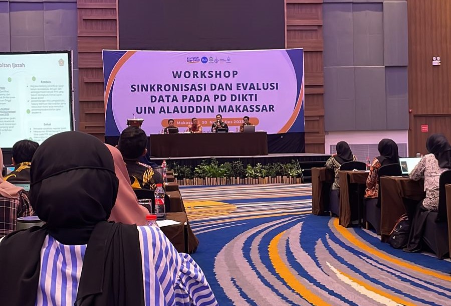 Workshop Sinkronisasi dan Evaluasi Data di PD Dikti UIN Alauddin Makassar