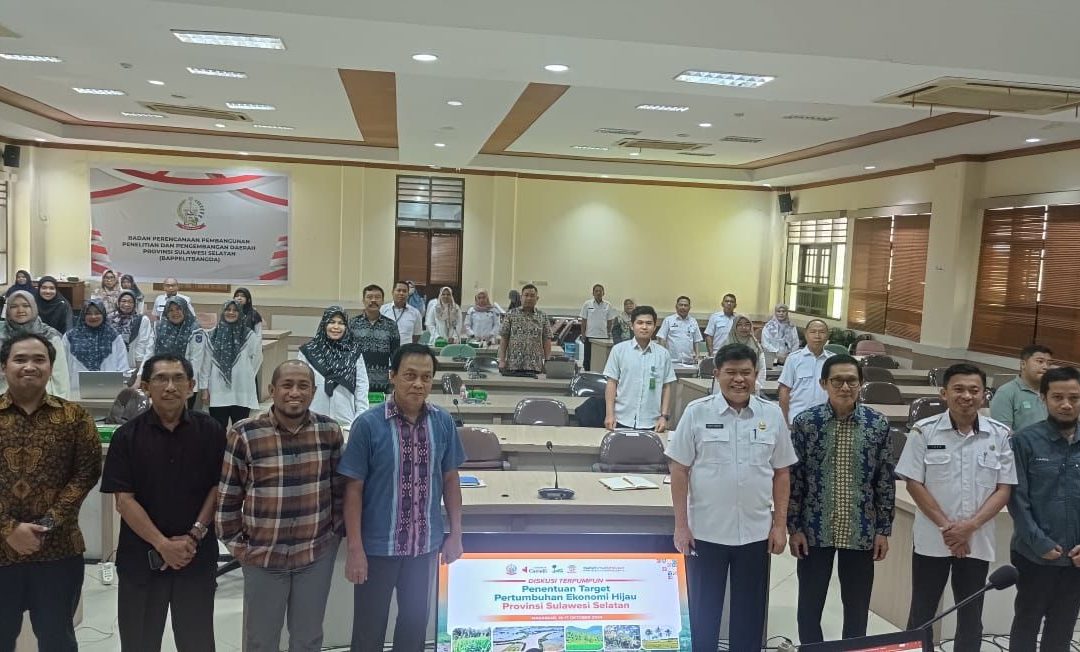 Dosen PWK UIN Alauddin Makassar ikut serta kegiatan FGD Penentuan Target Pertumbuhan Ekonomi Hijau Sulawesi Selatan: Komitmen Terhadap Pembangunan Berkelanjutan